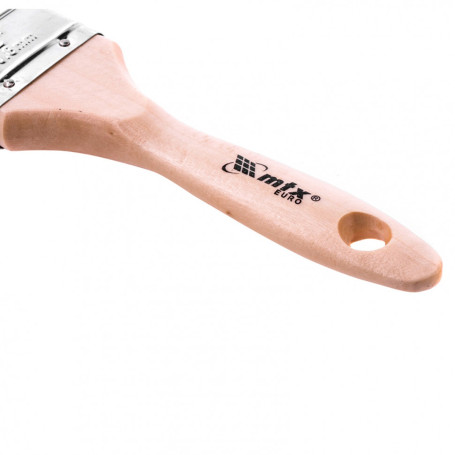 Кисть плоская, натуральная щетина, деревянная ручка 50 мм Euro - Артикул 8305311