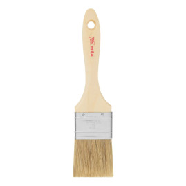 Кисть плоская, натуральная щетина, деревянная ручка 50 мм Euro