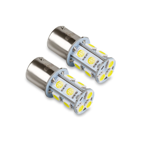 Лампы автомобильные светодиодные P21W T15 S022A, 12V, 1.1W, BA15s, AVS - 2 шт - Артикул A07187S_AV1