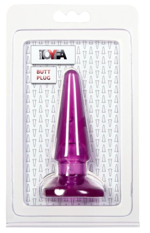 Фиолетовая анальная пробка BUTT PLUG - 9,5 см. - Артикул 3645
