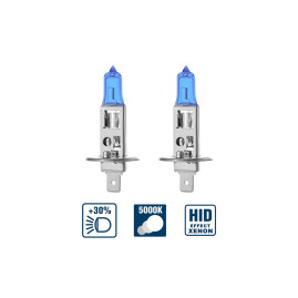 Лампа автомобильная галогеновая H1, 12V, 55Вт, P14.5s, 5000К, ATLAS AVS - 2 шт