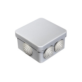 Коробка распаячная с крышкой пылевлагозащищенная 100х100х50 мм
