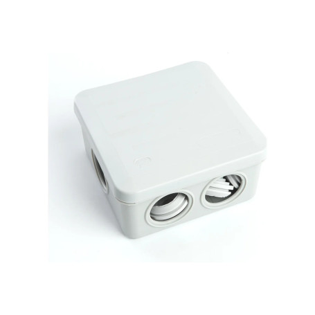 Коробка распаячная с крышкой пылевлагозащищенная 100х100х50 мм - Артикул 10101205