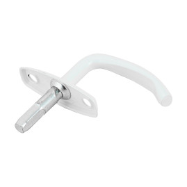 Ручка завертка оконная врезная, белая