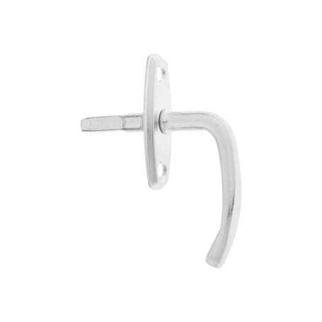 Ручка завертка оконная врезная, белая - Артикул 9158411