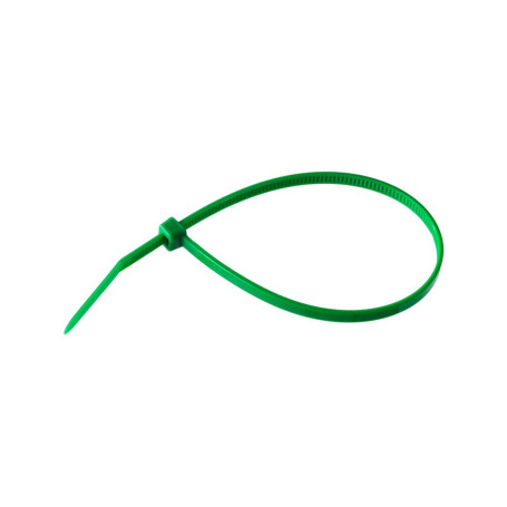 Хомуты, 250 х 3,6 мм, пластиковые, зеленые, 100 шт. - Артикул 4551311