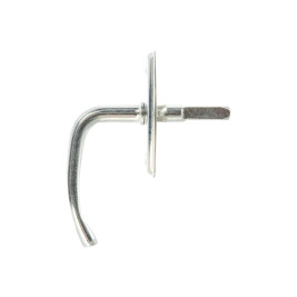 Ручка завертка оконная врезная, цинк