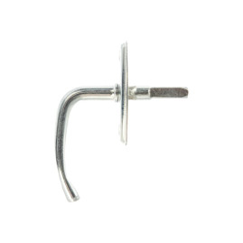 Ручка завертка оконная врезная, цинк