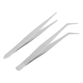 Набор пинцетов из нержавеющей стали, 2 шт