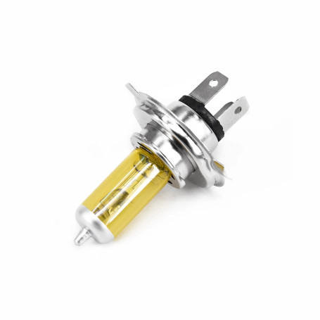 Лампа автомобильная галогеновая H4, 12V, 60/55Вт, P43t, YELLOW, LYNXAUTO - 1 шт - Артикул L10460Y_LYN