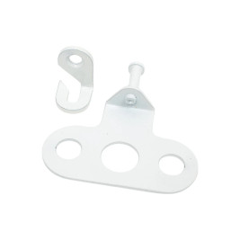 Ограничитель открывания окна, белый, металлический