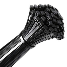 Хомуты, 500 x 4.8 мм, пластиковые, черные, 50 шт