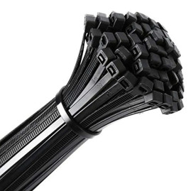 Хомуты, 500 x 4.8 мм, пластиковые, черные, 50 шт