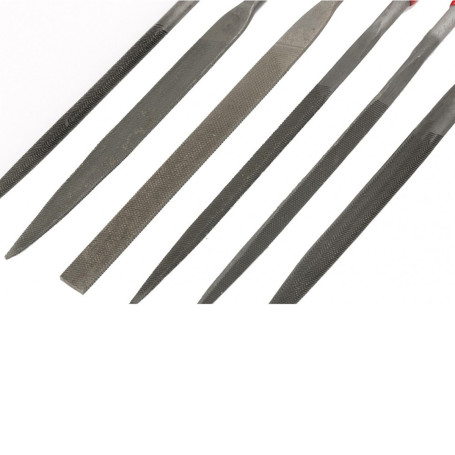 Набор надфилей, 160 х 4 мм, 6 шт, обрезиненные рукоятки - Артикул 1581611