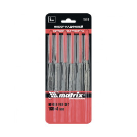 Набор надфилей, 160 х 4 мм, 6 шт, обрезиненные рукоятки