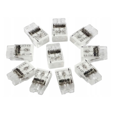 2273-202, Клемма 2 контактная, компактная, 0.5-2.5 кв.мм (10 шт) - Артикул 2273-202