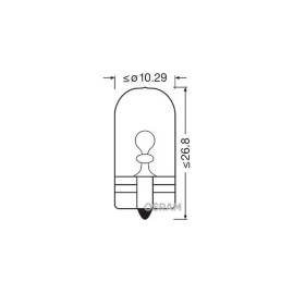Лампа автомобильная накаливания WY5W, 12V, 5Вт, W2.1x9.5d, ORIGINAL LINE Osram - 1 шт