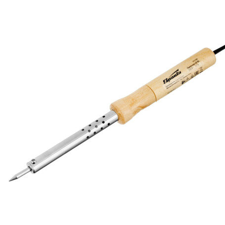 Паяльник с ручкой из дерева, 60 Вт, 220 В. - Артикул 91310311