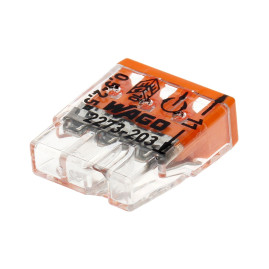 2273-203, Клемма 3 контактная, компактная, 0.5-2.5 кв.мм (10 шт)