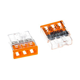 2273-203, Клемма 3 контактная, компактная, 0.5-2.5 кв.мм (10 шт)