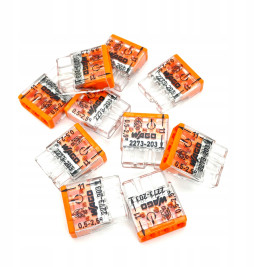 2273-203, Клемма 3 контактная, компактная, 0.5-2.5 кв.мм (10 шт)