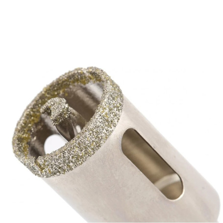 Сверло по керамограниту, алмазное, 25 х 67 мм, трехгранный хвостовик - Артикул 72625311