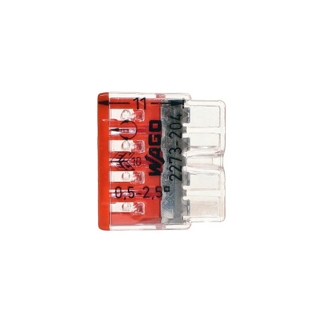 2273-204, Клемма 4-проводная, компактная, 0.5-2.5 кв.мм (10 шт) - Артикул 2273-204