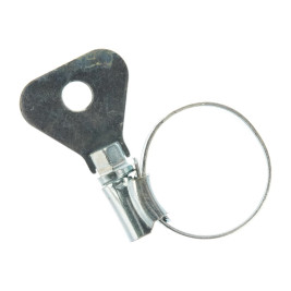 Хомуты металлические 19-29 мм, ширина 12 мм , с метал. ключом, 2 шт.