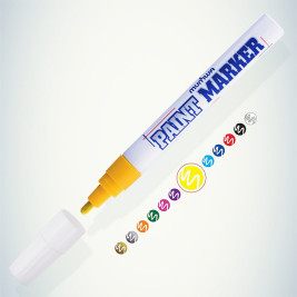 Маркер краска жёлтый