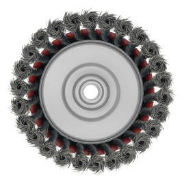 Щетка для УШМ, 125 мм, М14, "чашка", крученая проволока 0,5 мм