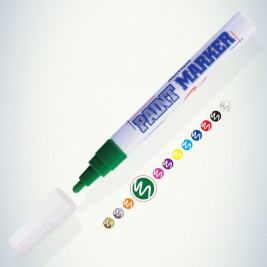Маркер краска зелёный