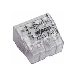 2273-248, Клемма 8 контактная, компактная, с пастой 0.5-2.5 кв. мм 10 шт