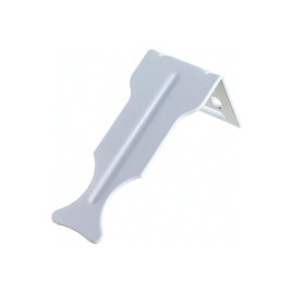 Кронштейн для радиатора трехсторонний, белый