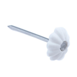 Гвоздь декор белый 1,6х25 мм, 40 шт