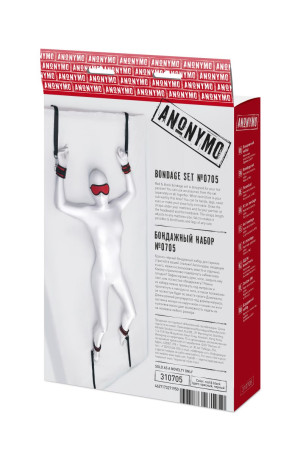 Красно-черный бондажный набор Anonymo - Артикул 280094