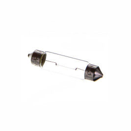 Лампа автомобильная накаливания C10W, 12V, 10Вт, SV8.5, L 35мм, LYNXAUTO - 1 шт