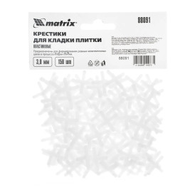 Крестики, 3,0 мм, для кладки плитки, 150 шт