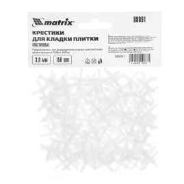 Крестики, 3,0 мм, для кладки плитки, 150 шт