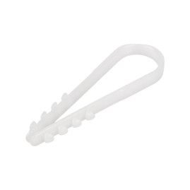 Дюбель-хомут 19-25 мм, белый, 100 штук