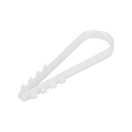 Дюбель-хомут 19-25 мм, белый, 100 штук - Артикул 10101210