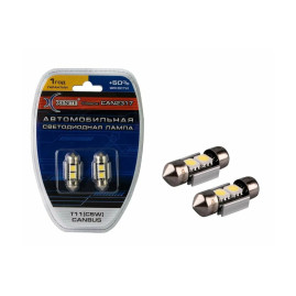 Лампы автомобильные светодиодные C5W Т11, 12V, 0.4W, с обманкой, 5000К, 31 мм, XENITE - 1 шт