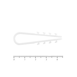 Дюбель-хомут 5-10 мм, белый, 100 штук