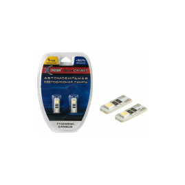 Лампы автомобильные светодиодные W5W, 12V, 5Вт, W2.1x9.5d, CANBUS 207, яркость +50%, XENITE - 2 шт