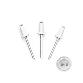 Заклепки 4,0 х 10 мм RAL 9003, сигнально-белые, 50 шт