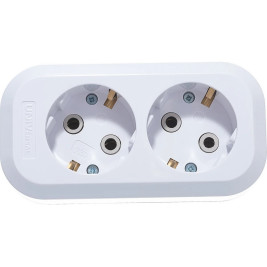 Колодка розеточная электрическая 2-х местная с/з UNIVersal