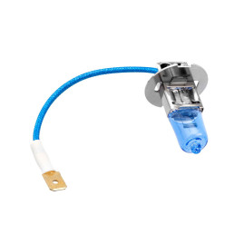 Лампа автомобильная галогеновая H3, 12V, 55Вт, PK22s, 5000k, ATLAS AVS - 2 шт