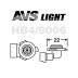 Лампа автомобильная галогеновая HB4 9006, 12V, 51Вт, 3700К, P22d, SIRIUS NIGHT WAY AVS - 2 шт - Артикул A78948S_AV1