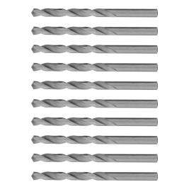 Сверло по металлу, 8 мм, полированное, HSS, 10 шт, цилиндрический хвостовик