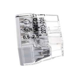 Клеммы WAGO 2273-208 на 8 проводов без пасты (10шт)