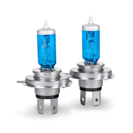 Лампа автомобильная галогеновая H4, 12V, 60/55Вт, P43t, 5000К, ATLAS AVS - 2 шт